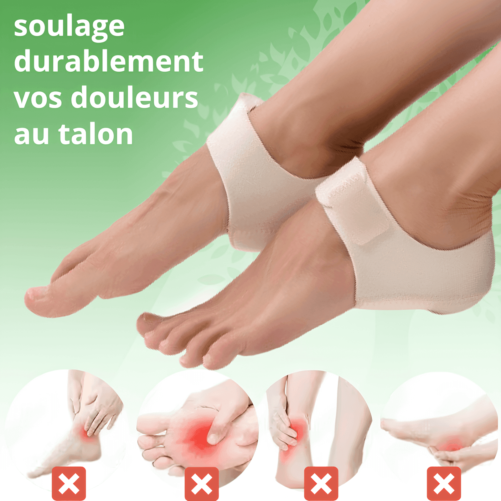 Semelles Fasciite Plantaire : 5 Avantages Essentiels Douleur au Talon | Talonnettes en Gel Silicone pour Épine Calcanéenne ET Douleur au Talon Fasciite Plantaire – Image 5